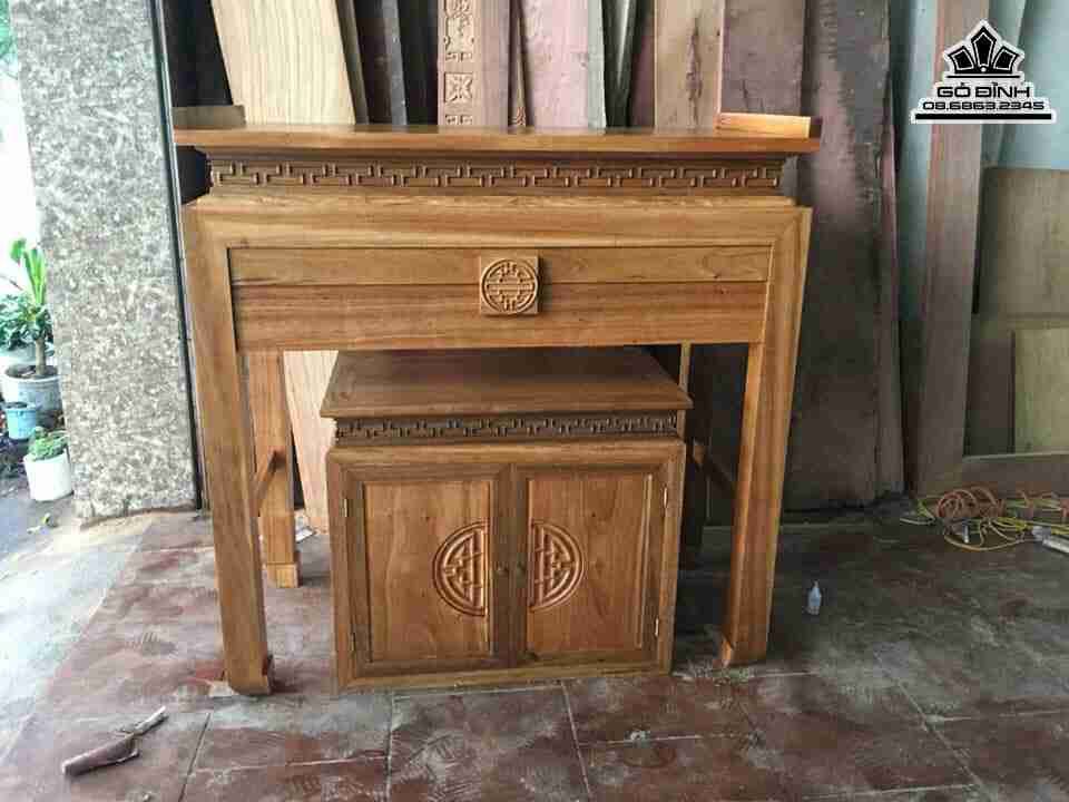 Bàn Thờ Gỗ Gụ Hiện Đại
