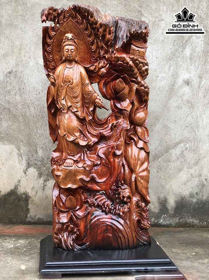 Tượng Phật Bà Quan Âm Cứu Khổ Gỗ Hương
