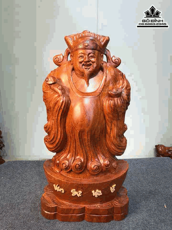Tượng Thần Tài gỗ Hương
