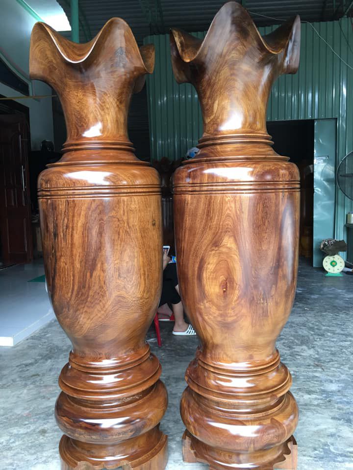 Cặp Lục Bình được làm từ gỗ Ké Cặp Lục Bình được làm từ gỗ Ké