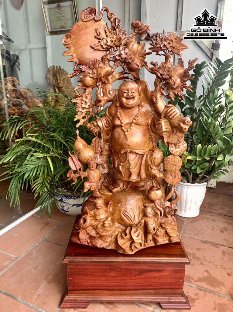 Tượng Phật Di Lặc Gỗ