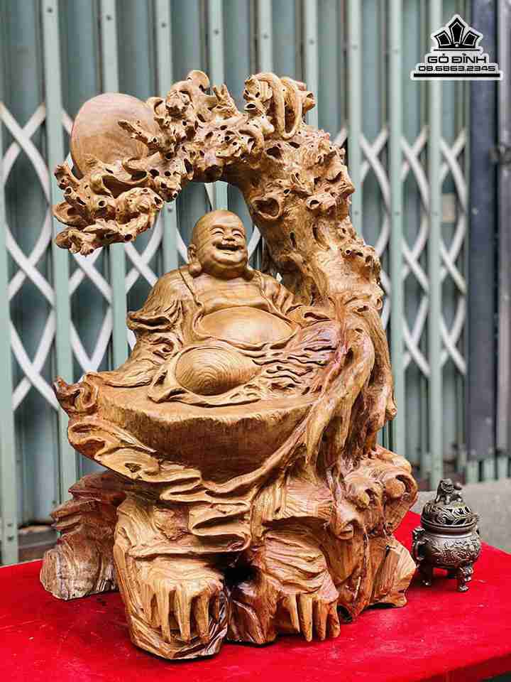 Tượng Gỗ Phật Di Lặc
