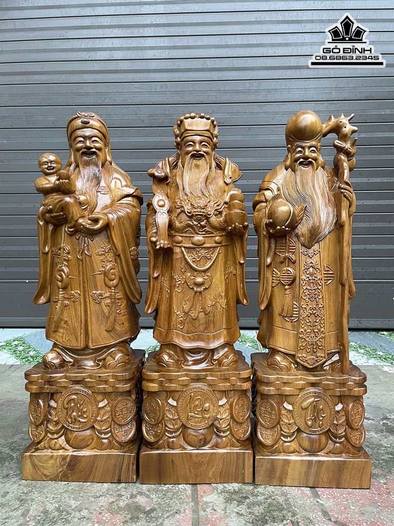 Tượng Tam Đa gỗ Bách Xanh Tượng Tam Đa gỗ Bách Xanh