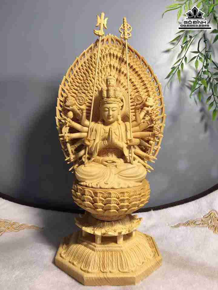 Tượng Phật Nghìn Tay gỗ Hoàng Dương