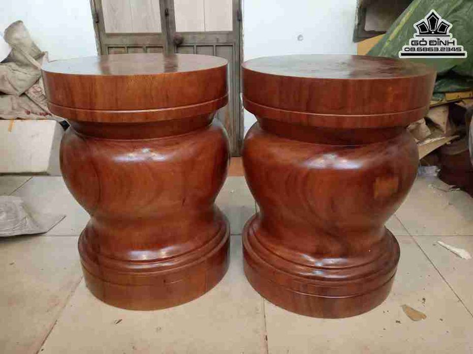 Đôn gỗ nguyên khối