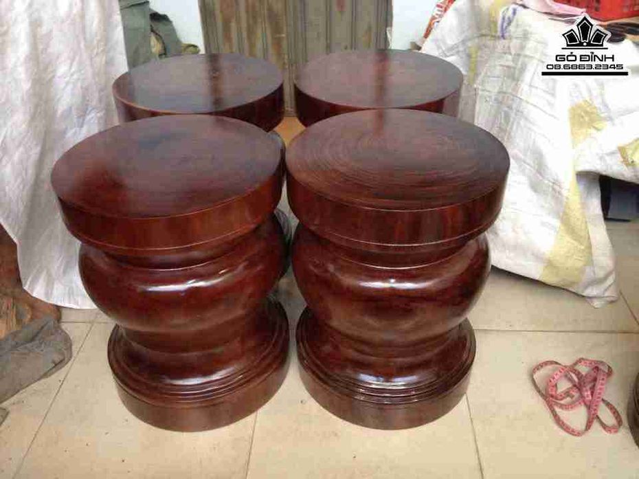 Đôn gỗ Lim nguyên khối