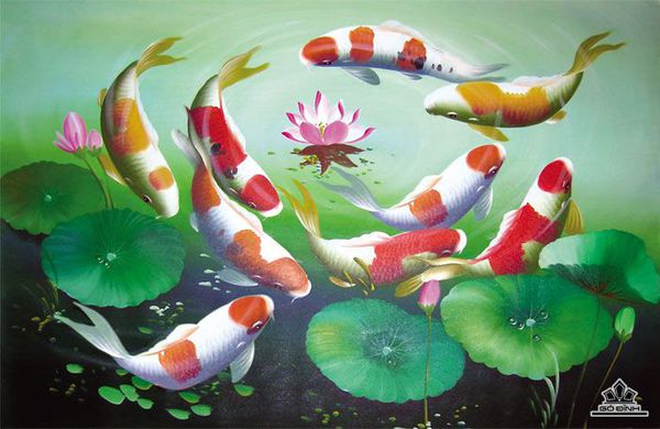 Tranh Cửu Ngư Đồ 