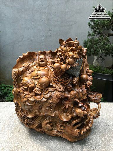 Tượng Phật Di Lặc gỗ Bách Xanh Tượng Phật Di Lặc gỗ Bách Xanh