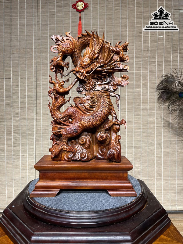 Tượng Nhất Long Gỗ Cẩm Lai