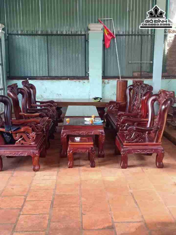 Bộ Bàn Ghế Gỗ Cẩm Lai Việt 11 Món