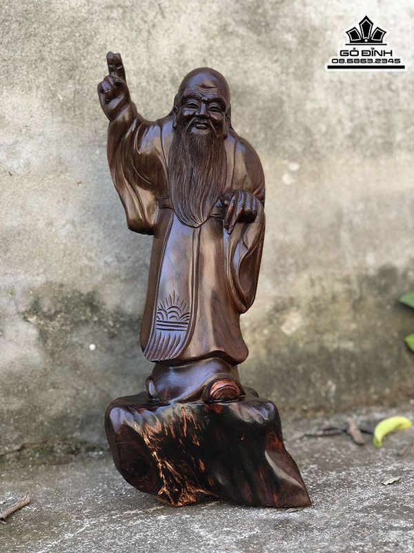 Tượng Khổng Tử gỗ Trắc Tượng Khổng Tử gỗ Trắc
