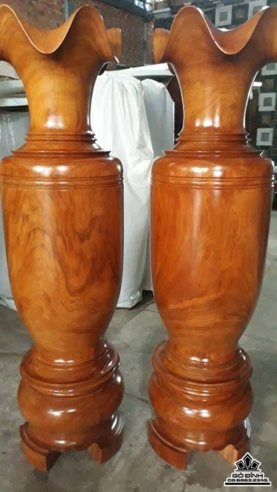 Cặp Lục Bình Gỗ Đinh Hương