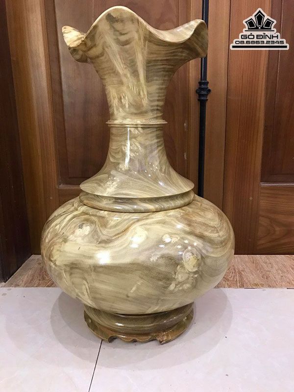 Bình Củ Tỏi Gỗ Nu Nghiến
