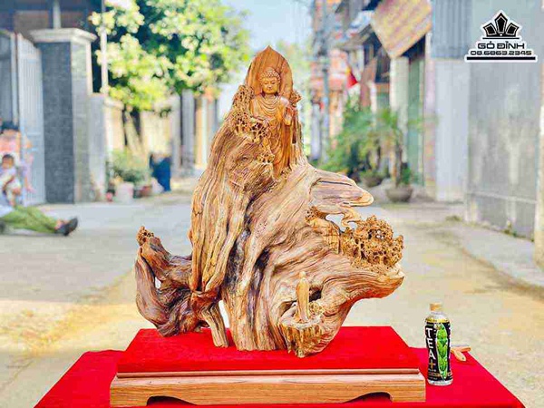 Tượng Phật Tổ Gỗ Nhai Bách