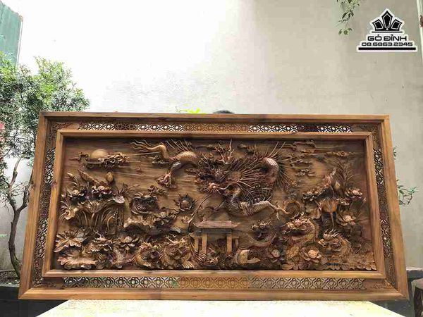 Tranh Cá Chép vượt Vũ Long Môn hóa Rồng 