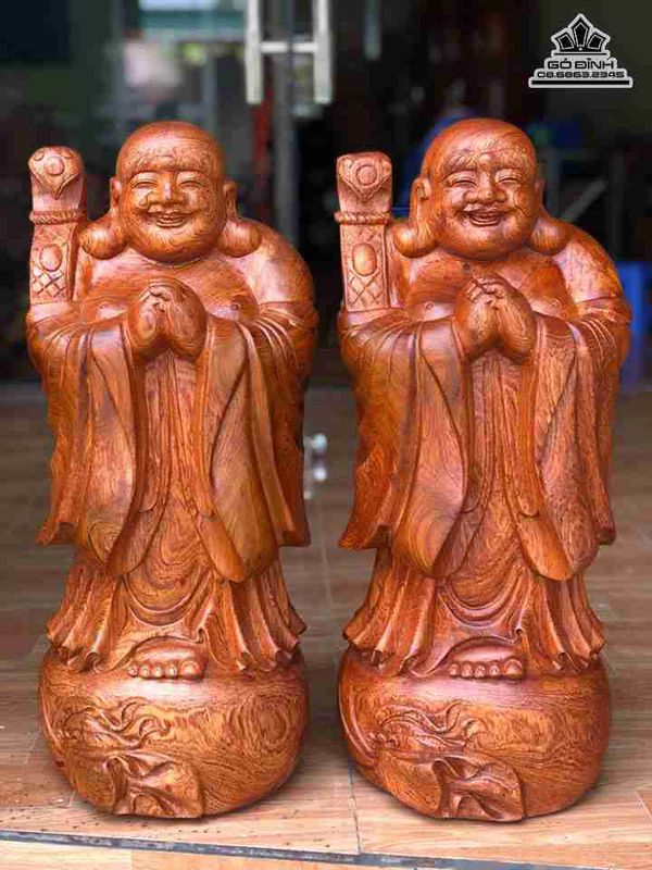 Tượng Phật Di Lặc Chúc Phúc Gỗ Hương