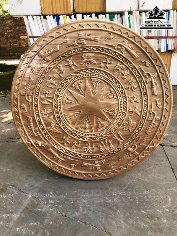 Mặt Trống Đồng Gỗ Chun Nghiến