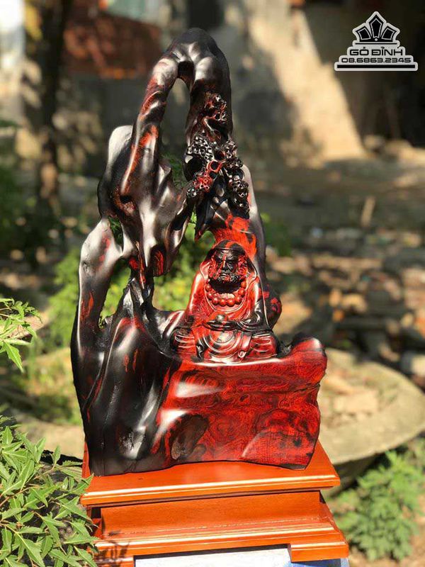 Tượng Đạt Ma Thiền Gỗ Trắc