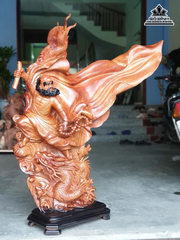 Tượng Đạt Ma Hàng Long gỗ Hương