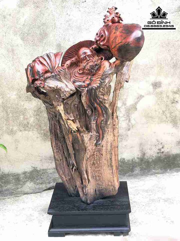 Tượng Đạt Ma Sư Tổ Gỗ Trắc