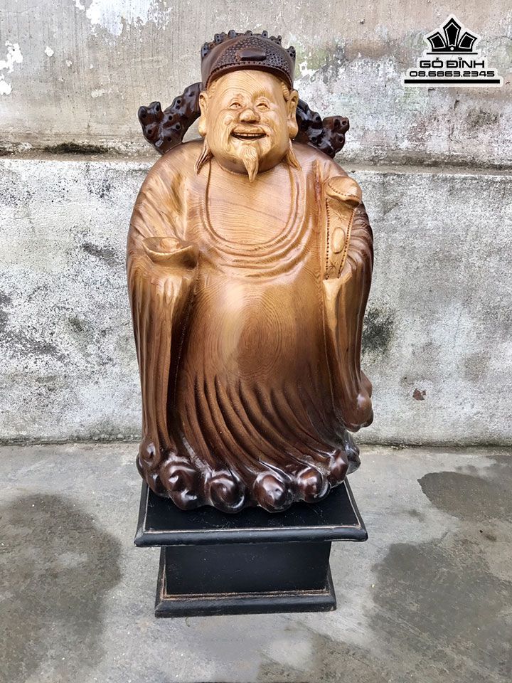 Tượng Thần Tài Gỗ Pơ Mu