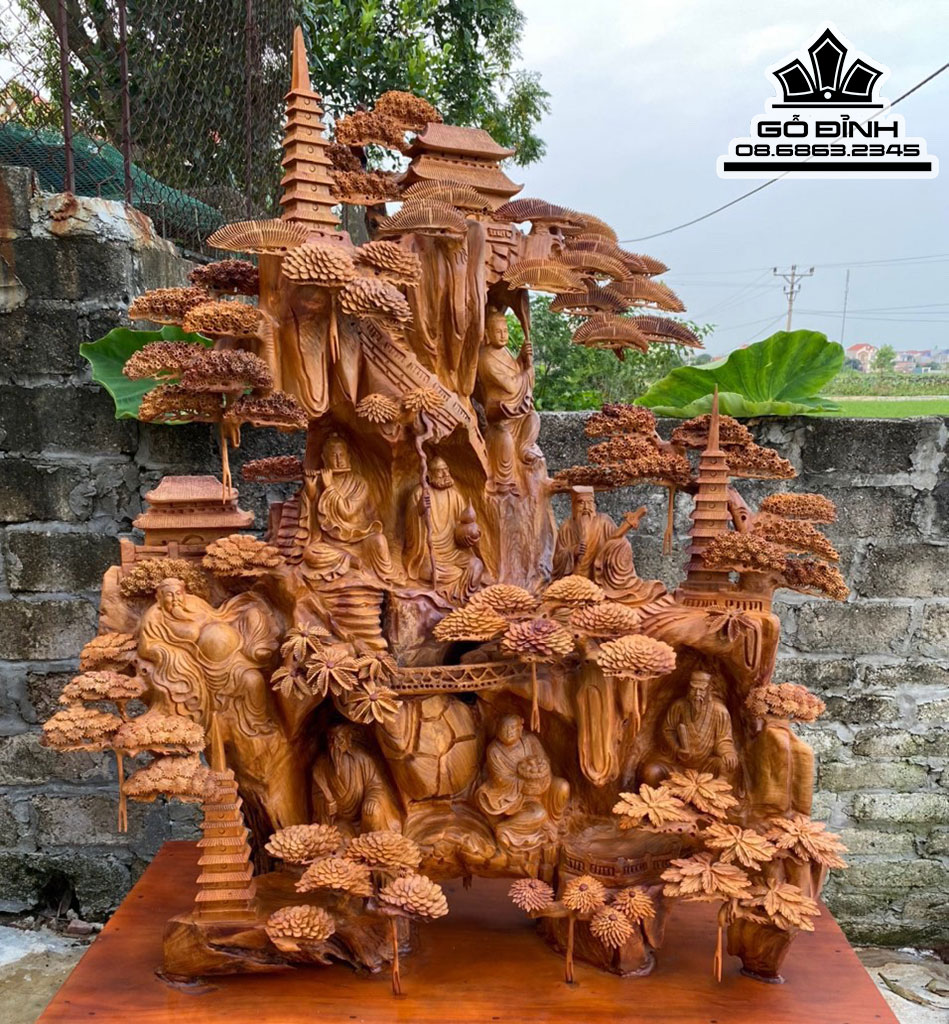 Tượng Bát Tiên Gỗ Hương Tại Gỗ Đỉnh