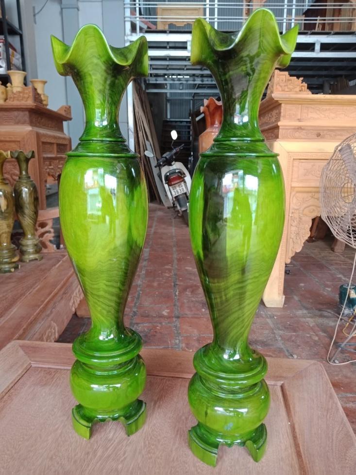 Cặp lục bình làm bằng gỗ Đổi Màu