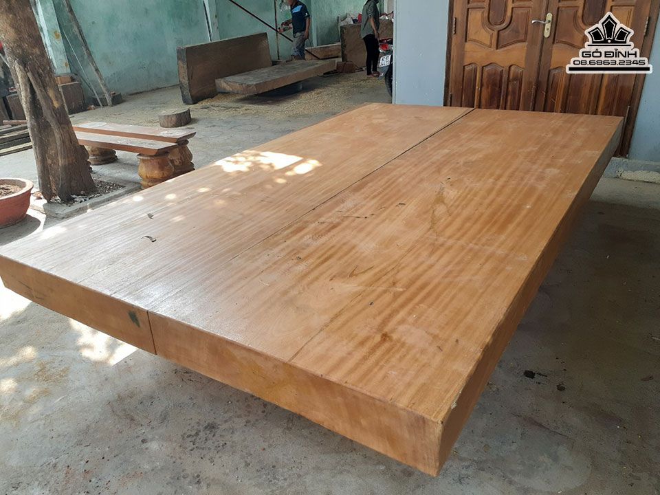 Sập 2 Tấm Gỗ Sao Vàng