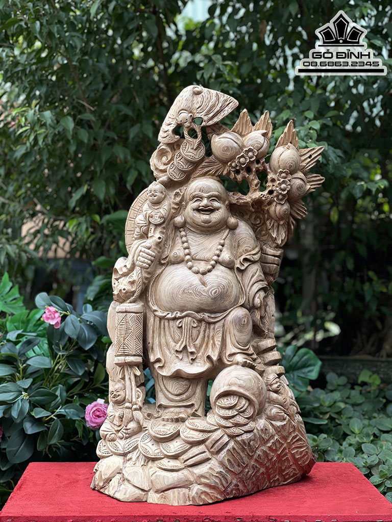 Tượng Phật Di Lặc gỗ Ngọc Am 