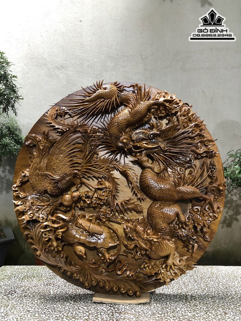 Tranh gỗ treo tường với thiết kế đầy tinh xảo