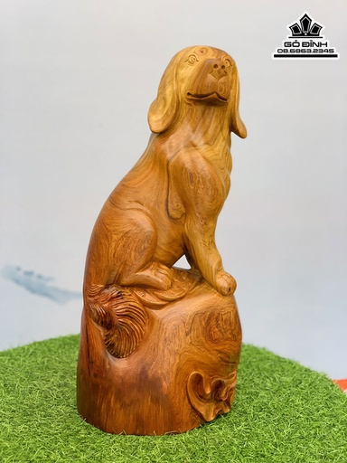 Mẫu tượng Chó gỗ hương