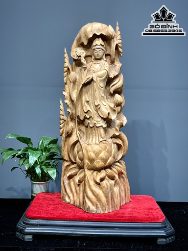 Tượng Phật Quan Âm bằng gỗ Ngọc Am