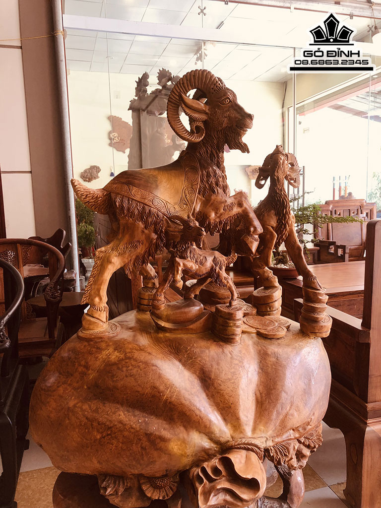 Tượng Tam Dương Khai Thái mang nhiều ý nghĩa tốt đẹp