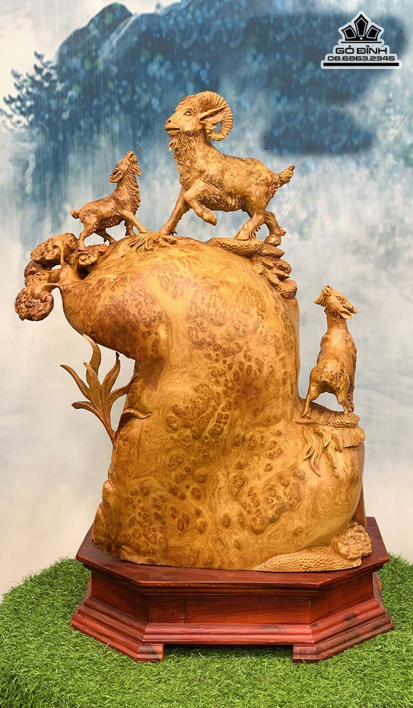 Gia chủ nên đặt tượng tam dương theo hướng Nam hoặc Tây Nam