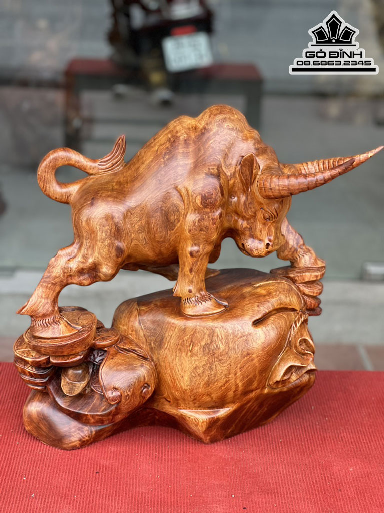 Tượng Bò Tót mang lại nhiều ý nghĩa phong thủy tốt đẹp