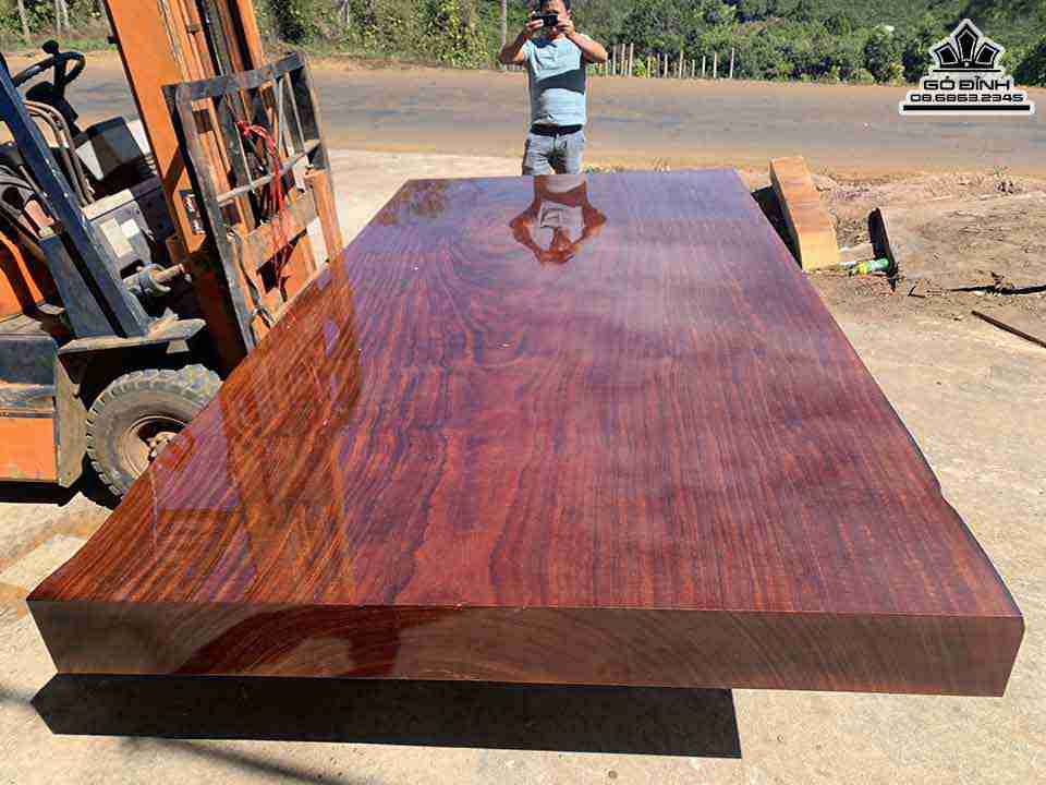 Sập Nguyên Tấm Gỗ Chun Cẩm Hồng Nam Phi