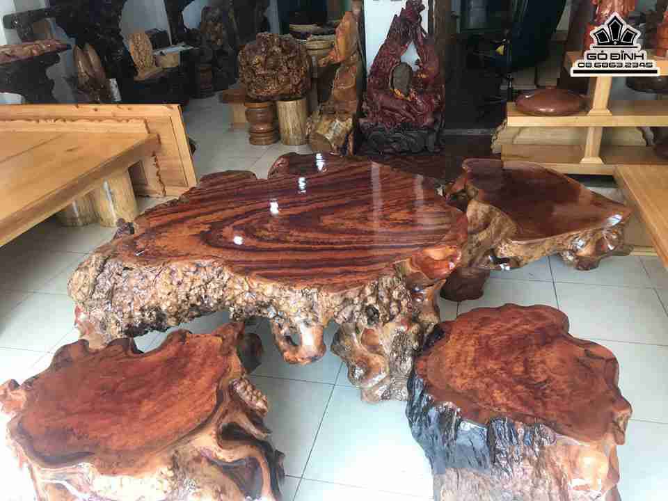 Bộ bàn ghế gốc cây 
