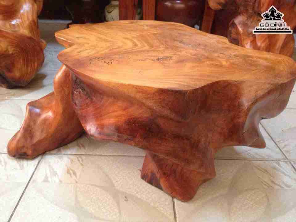 Đôn gốc cây Gỗ Gõ Đỏ (Cate) Nguyên Khối