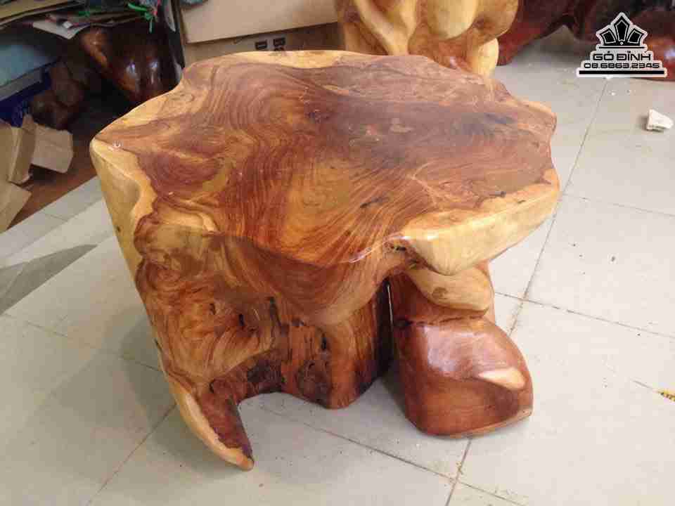Đôn Gốc Cây Nguyên Khối Gỗ Gõ Đỏ ( Cate )