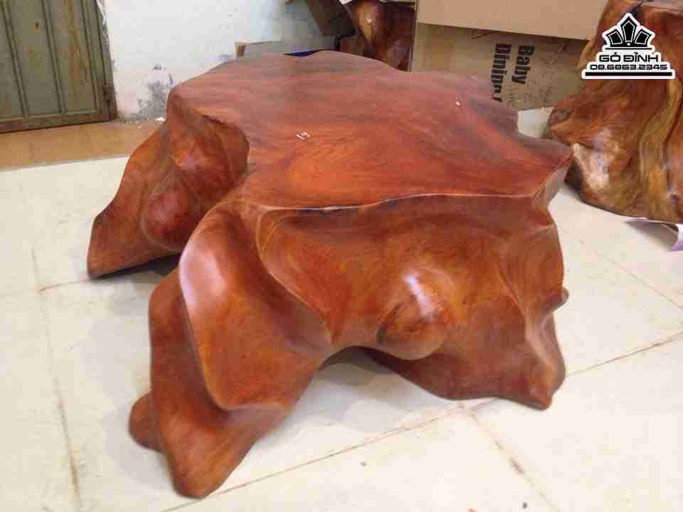 Đôn Gỗ Gốc Cây Gỗ Gõ Đỏ ( Cate )