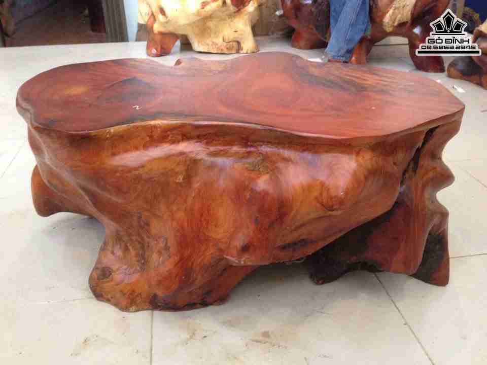 Đôn Gỗ Gốc Cây Gỗ Gõ Đỏ ( Cate )