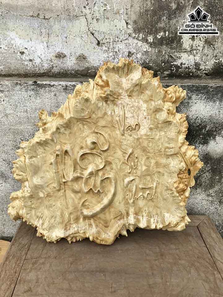 Tranh Chữ Nhẫn Gỗ Nu Nghiến