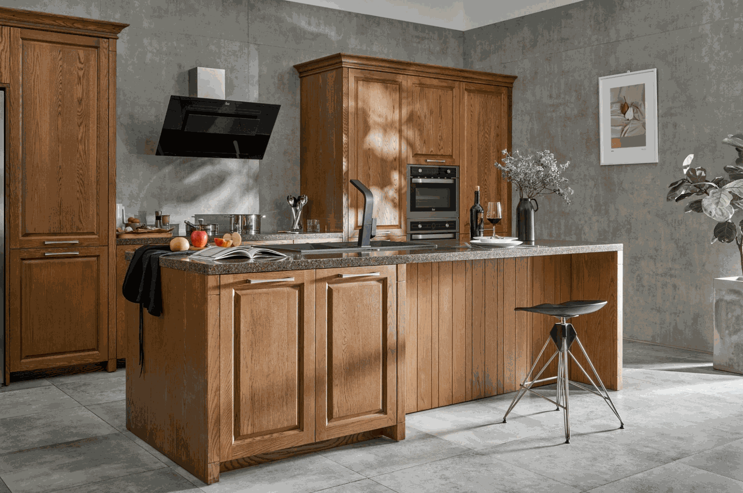 Không gian full nội thất gỗ Sồi Nga