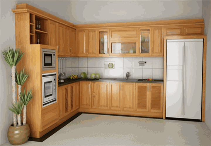 Báo Giá Tủ Bếp Gỗ Sồi TPHCM