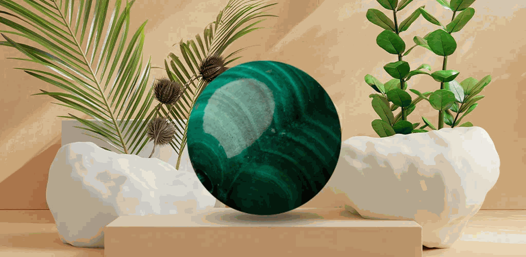 Đá Lông Công (Malachite)
