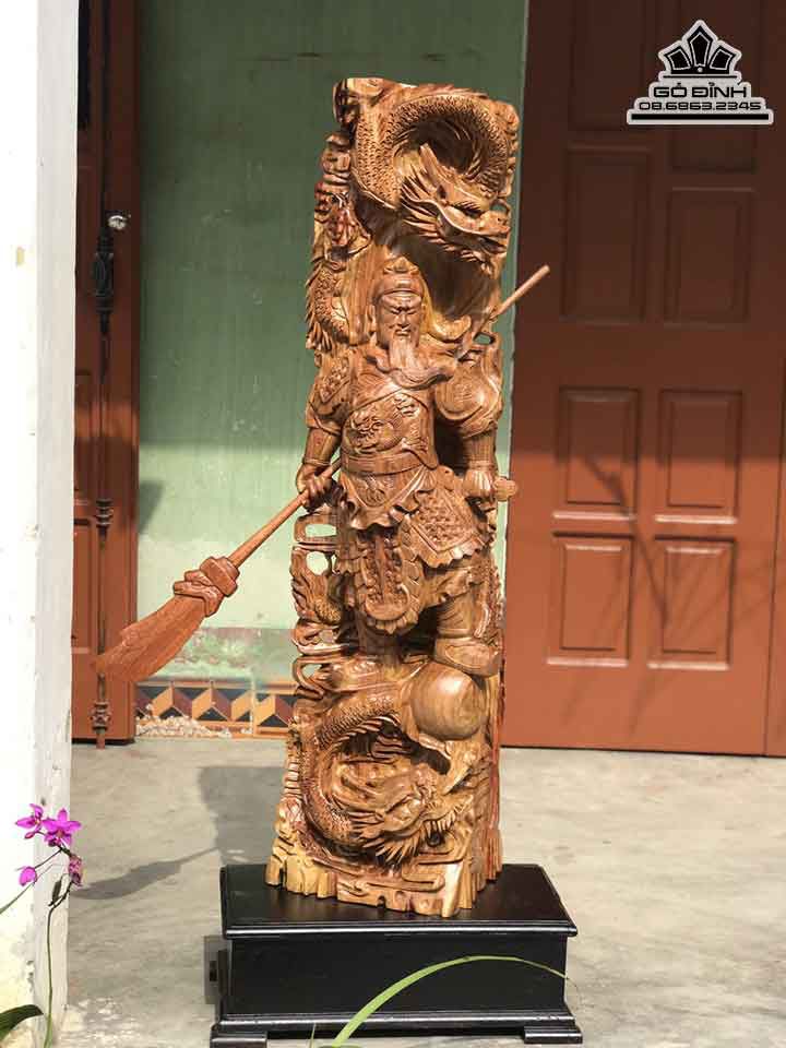 Tượng Quan Công Hàng Long Gỗ Hương Tượng Quan Công Hàng Long Gỗ Hương