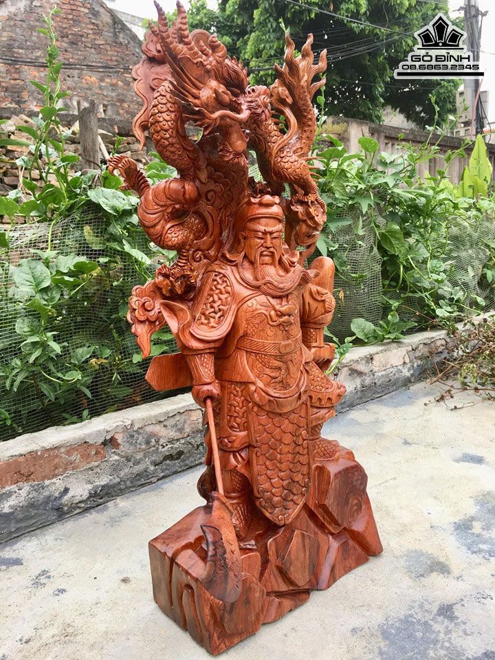 Tượng Quan Công Hàng Long Gỗ Hương Tượng Quan Công Hàng Long gỗ Hương