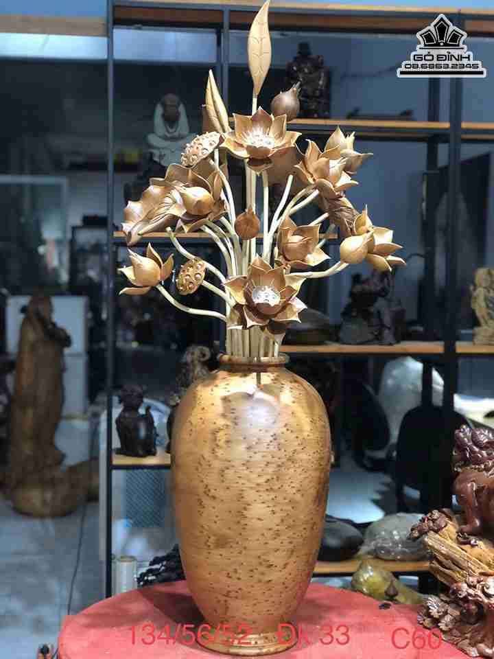 Bình hoa gỗ