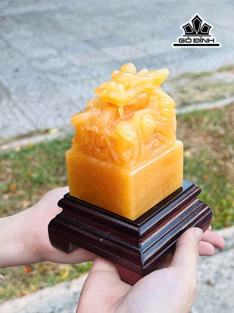Ấn rồng đá phong thủy