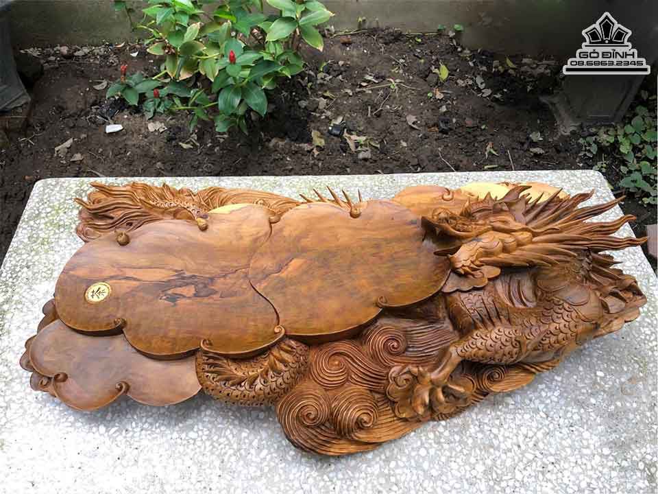 Khay Trà Rồng Gỗ Bách Xanh